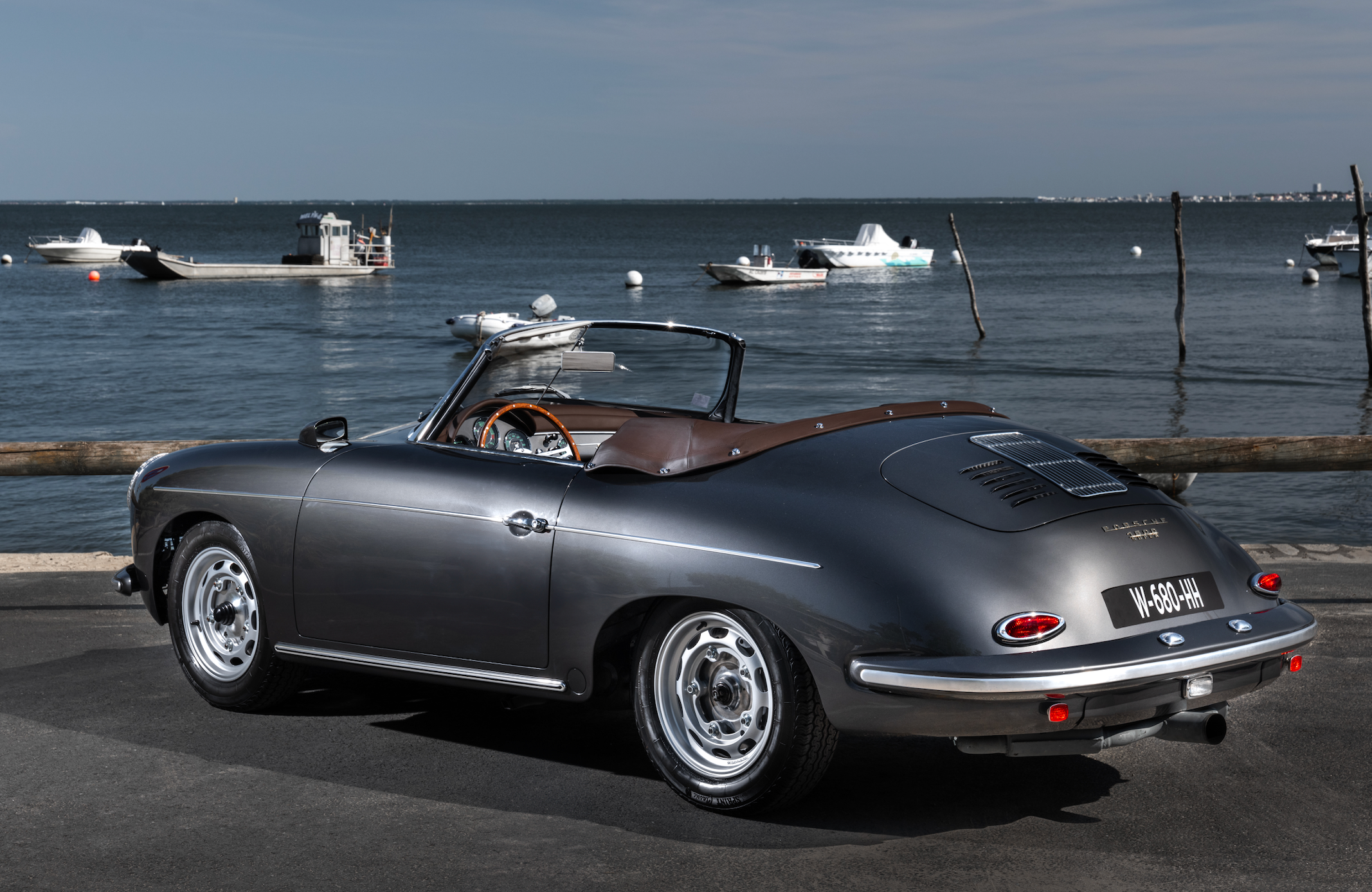 356 Roadster GT 1960 Dunkelgrau mit Schokoladenbraunem Innenraum, 160PS Motor