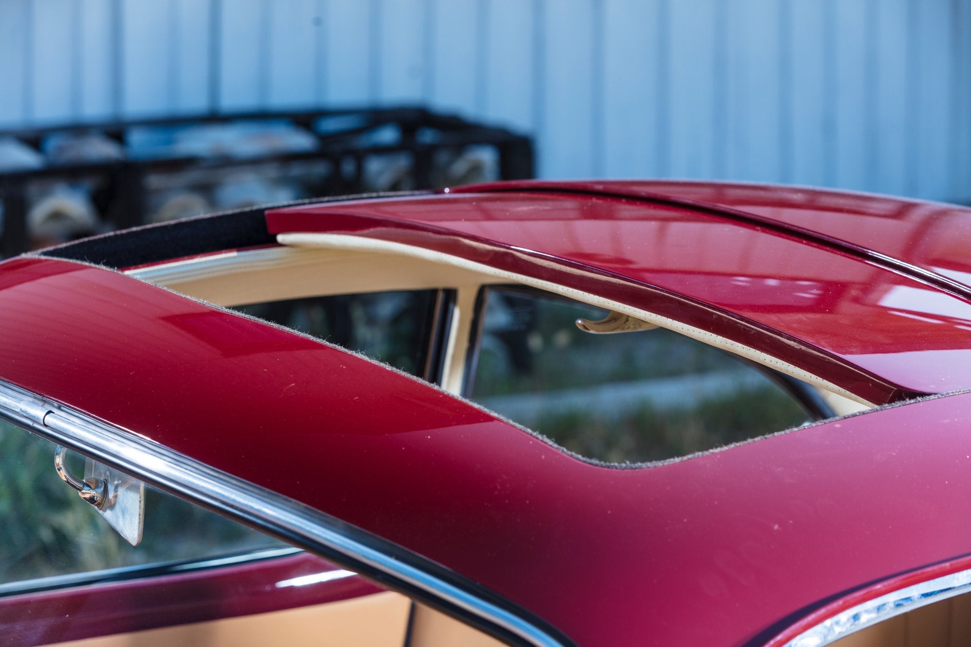 Voiture Porsche 356 At1 GT 1957 Coupé Rouge Siège Strille