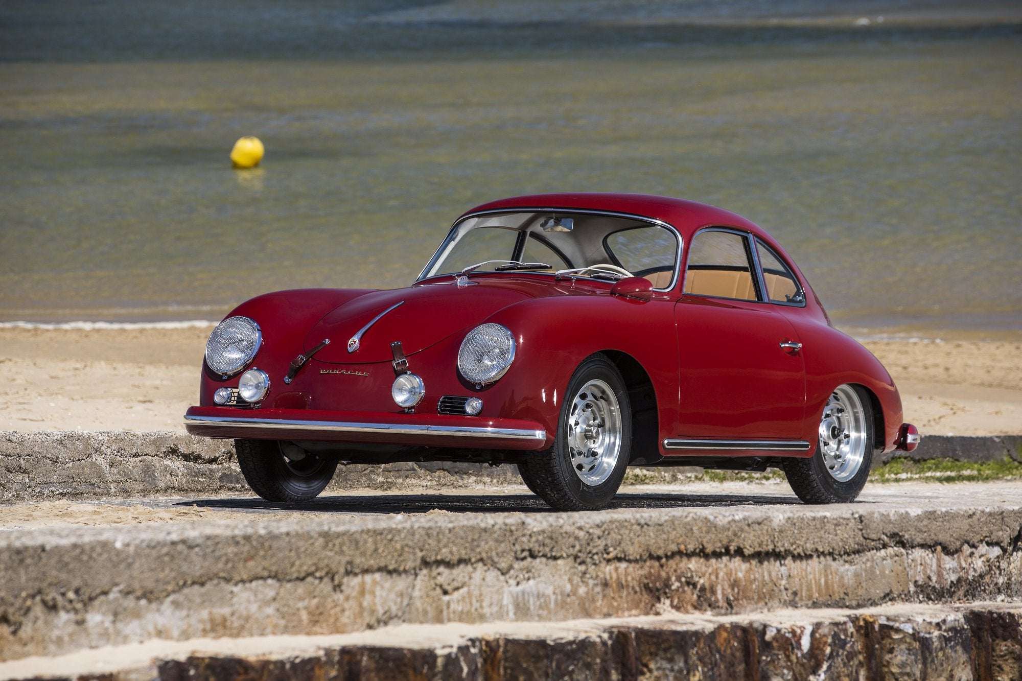 Voiture Porsche 356 At2 GT Corail Coupé Rouge