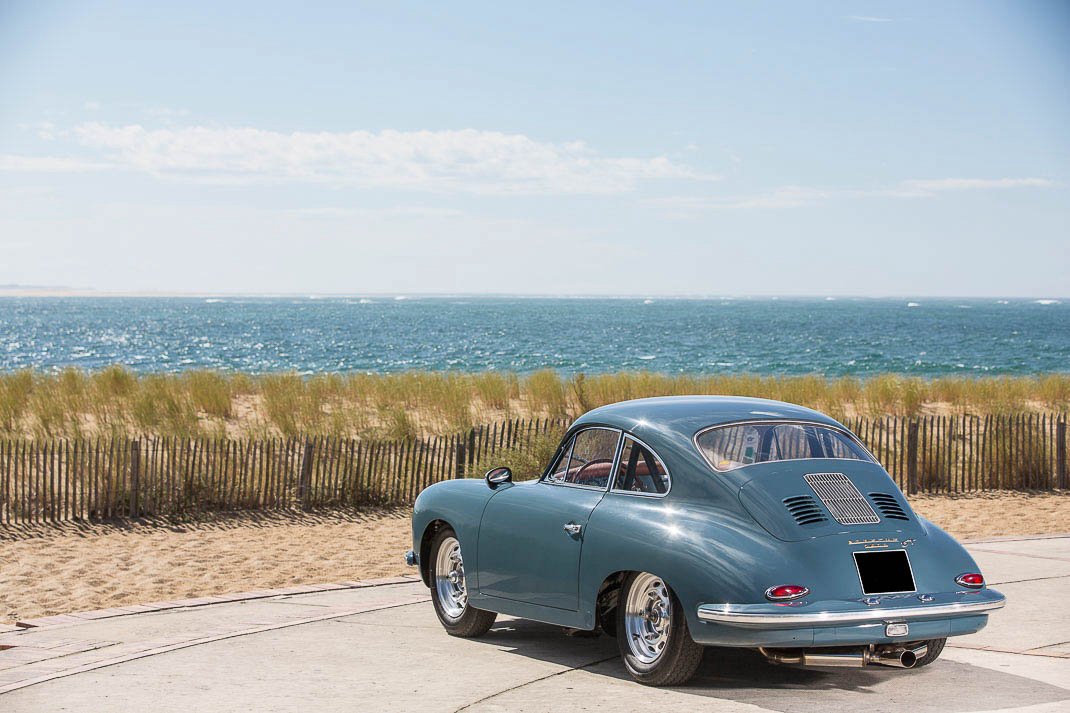 Voiture Porsche 356 BT5 GT Bleu Cuir Caramel