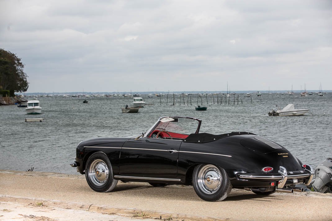 Voiture Porsche 356 BT5 Roadster Noir Cuir Rouge