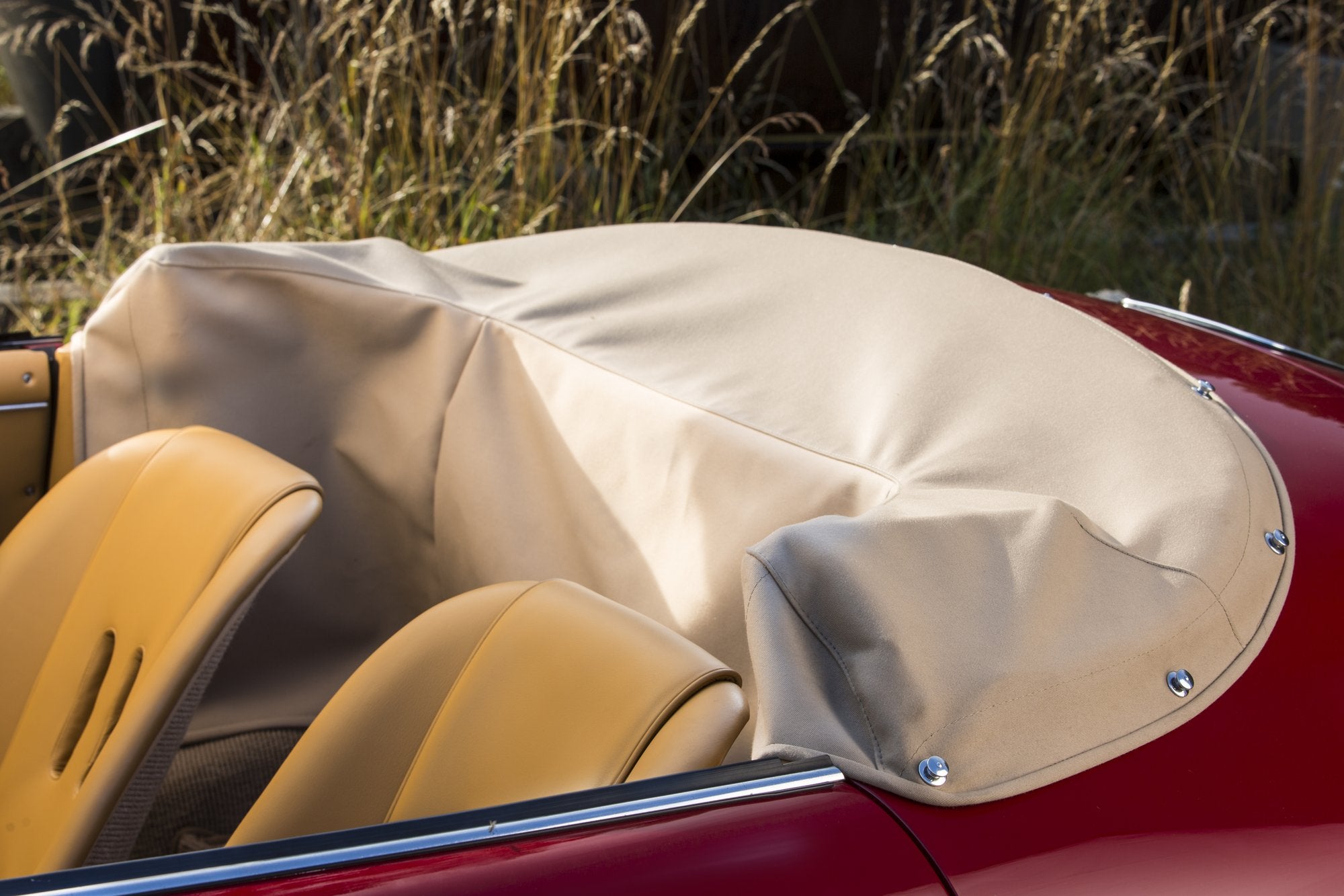 Voiture Porsche 356 BT5 Roadster Super 90 Rouge Cuir Beige