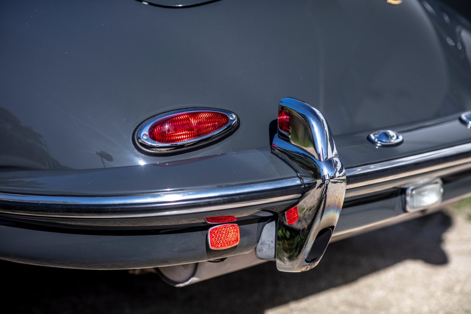 Voiture Porsche 356 C Cabriolet Slate Grey Cuir Caramel