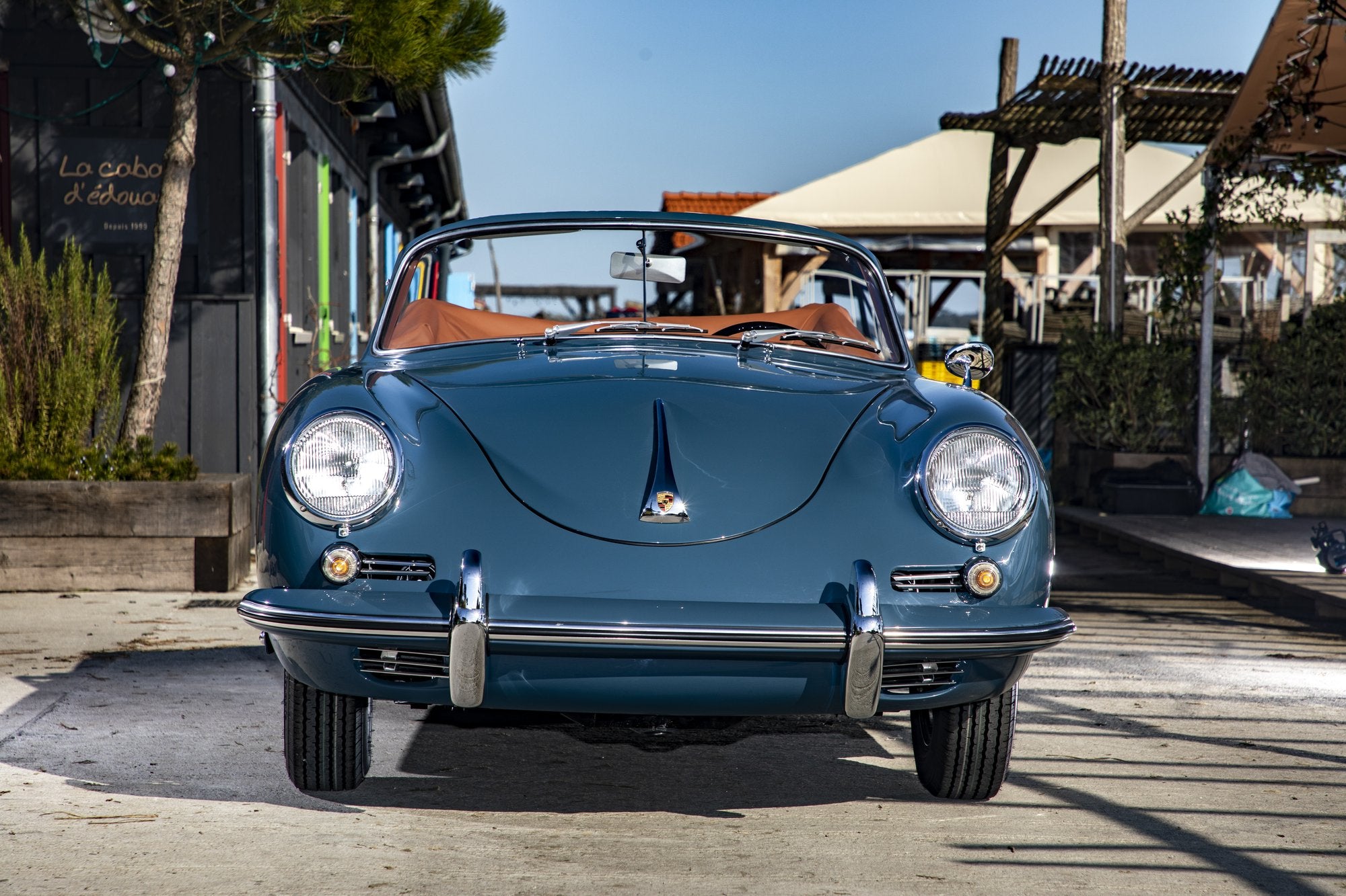 Voiture Porsche 356 BT5 Cabriolet Super 90 - Intérieur Caramel