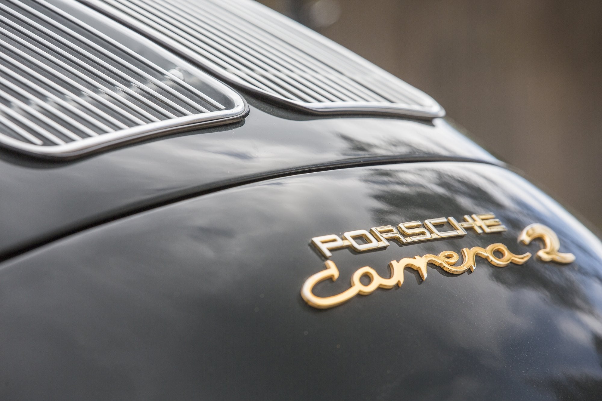Voiture Porsche 356 Carrera 2 Cabrio Slate Grey Beige