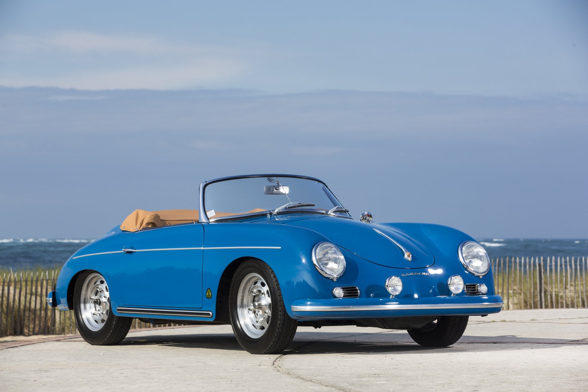 Voiture Porsche 356 Convertible D Bleu Oslo