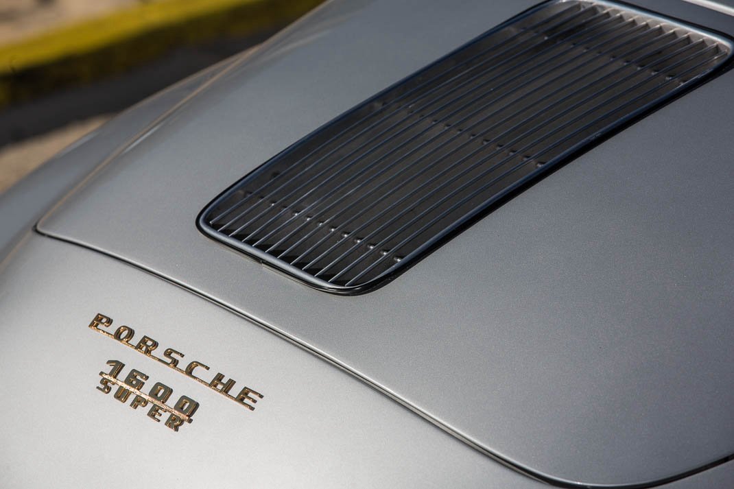 Voiture Porsche 356 Convertible D Gris Cuir Noir