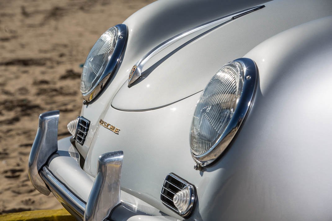 Voiture Porsche 356 Convertible D Gris Cuir Noir