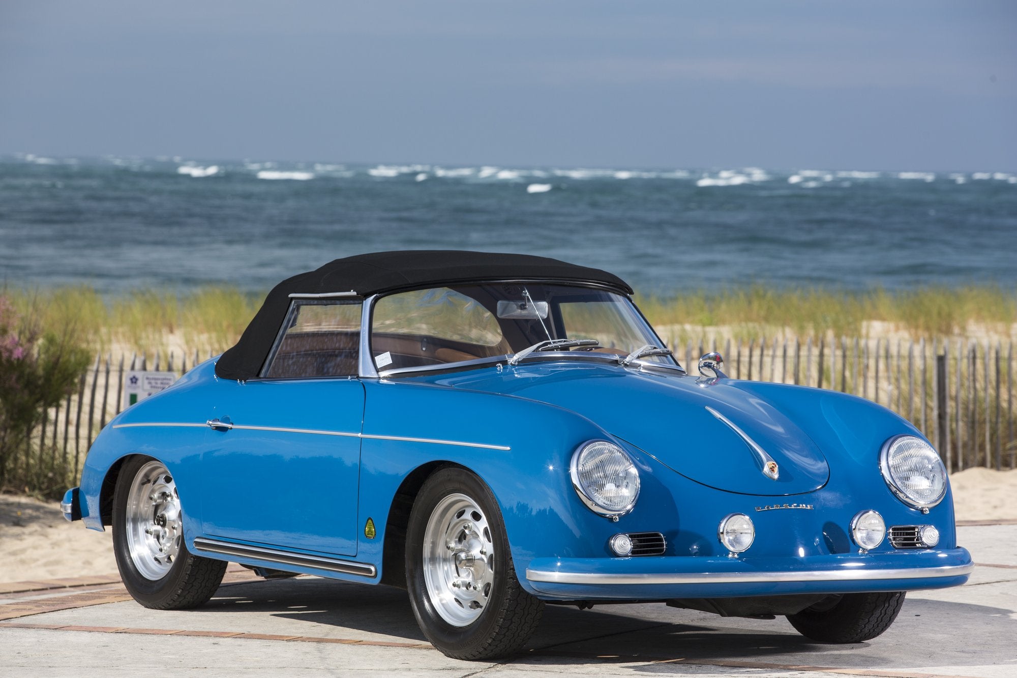 Voiture Porsche 356 Convertible D Bleu Oslo