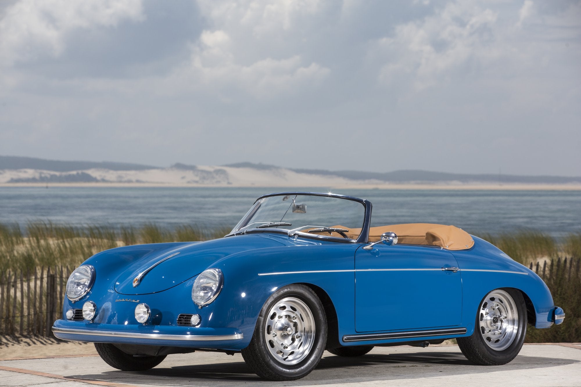 Voiture Porsche 356 Convertible D Bleu Oslo