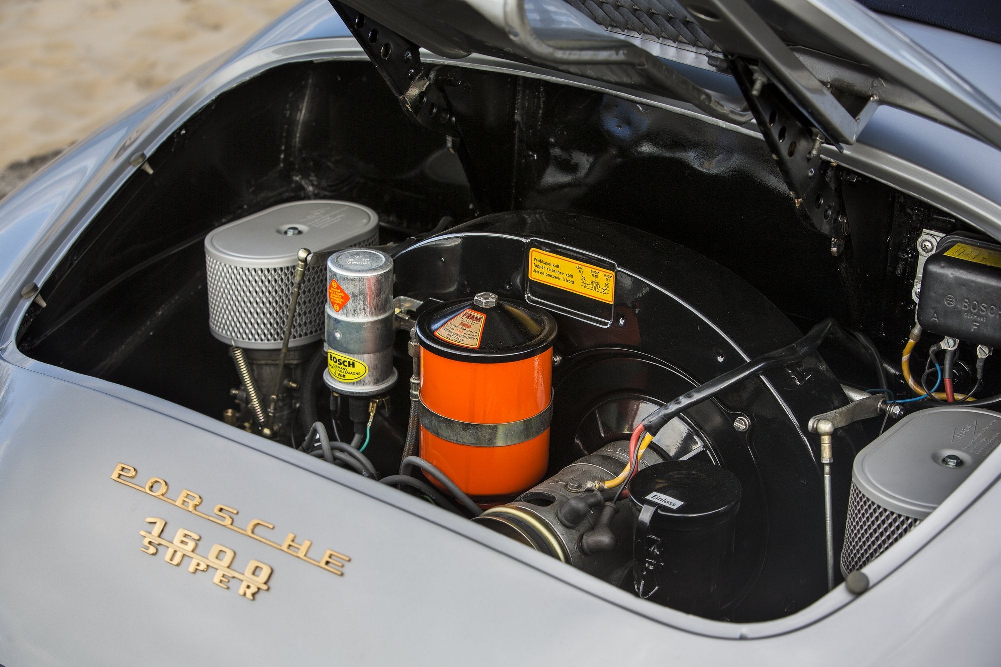 Voiture Porsche 356 Convertible D Gris Argent