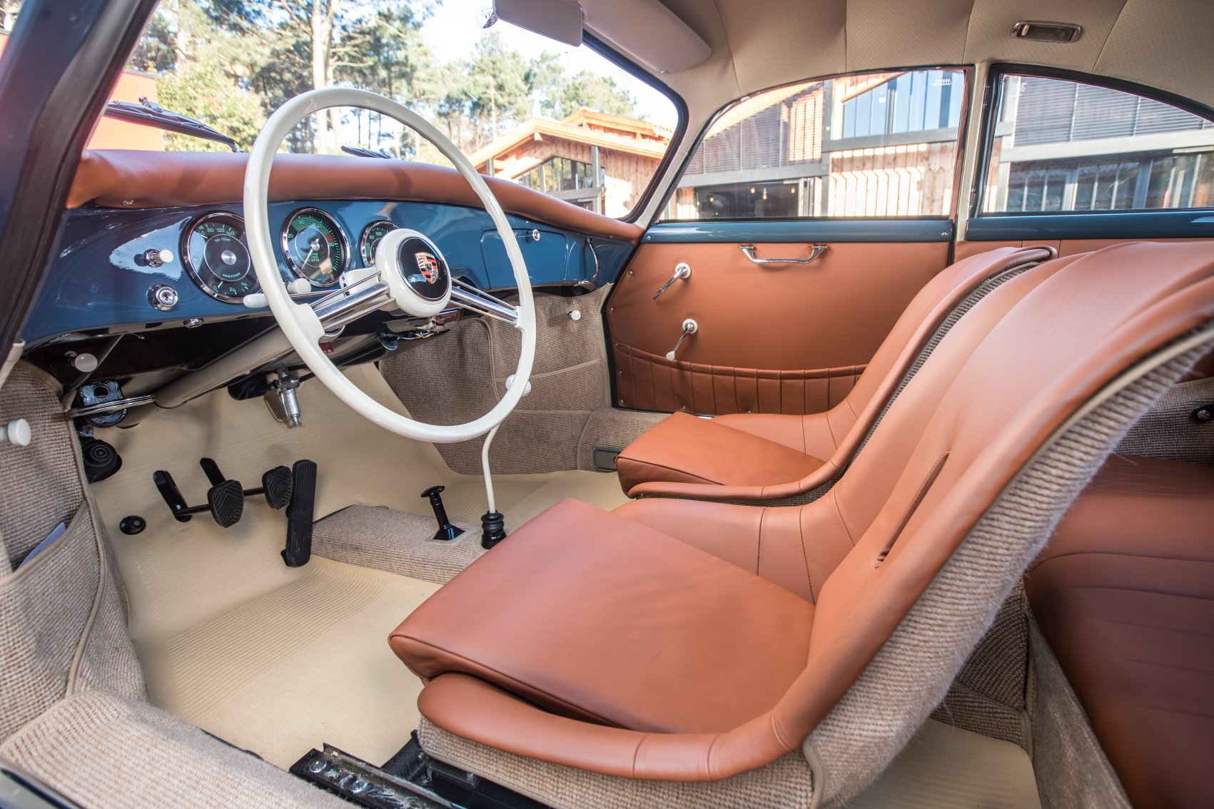 Voiture Porsche 356 At2 GT Coupé Agua Blue