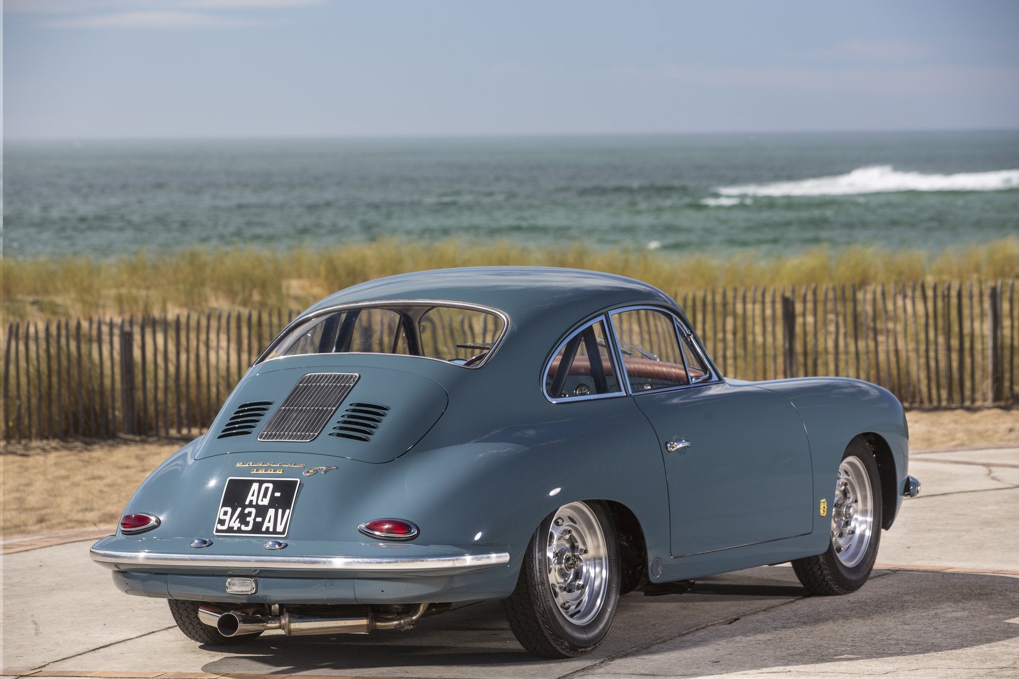 Voiture Porsche 356 BT5 GT Bleu Cuir Caramel