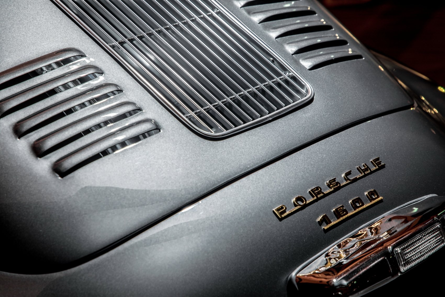 Voiture Porsche 356 At1 GT 1956 Coupé Gris Light Painting