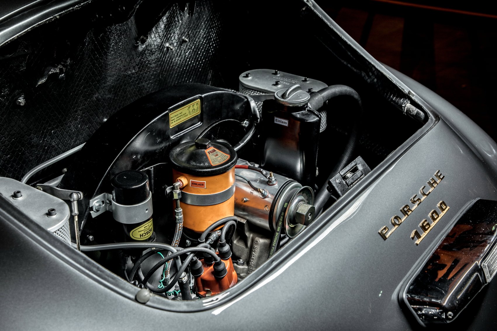 Voiture Porsche 356 At1 GT 1956 Coupé Gris Light Painting