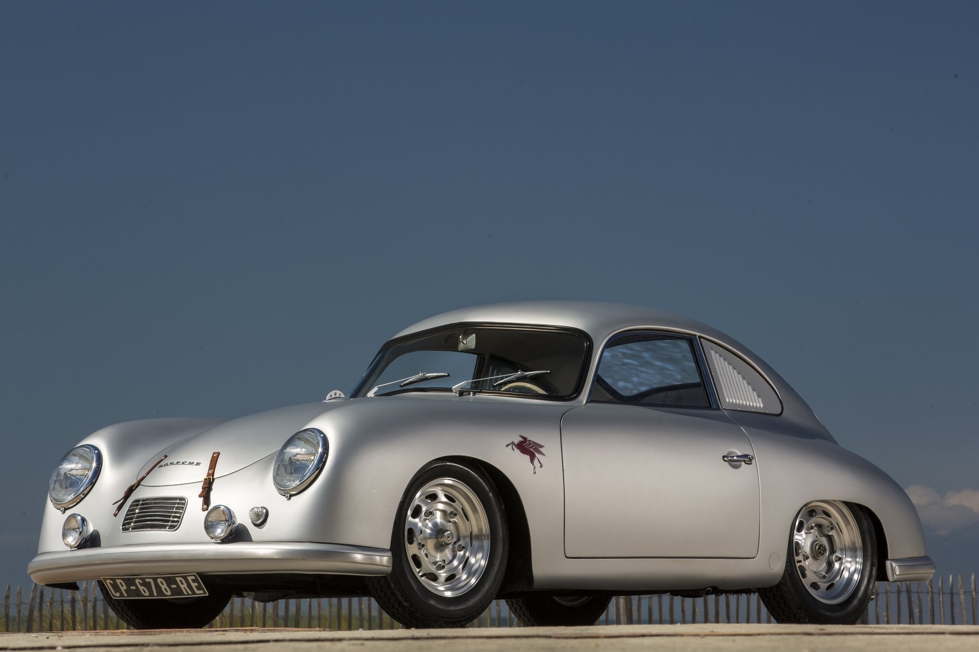 Voiture Porsche 356 Préa GT Coupé Gris Argent Ocean