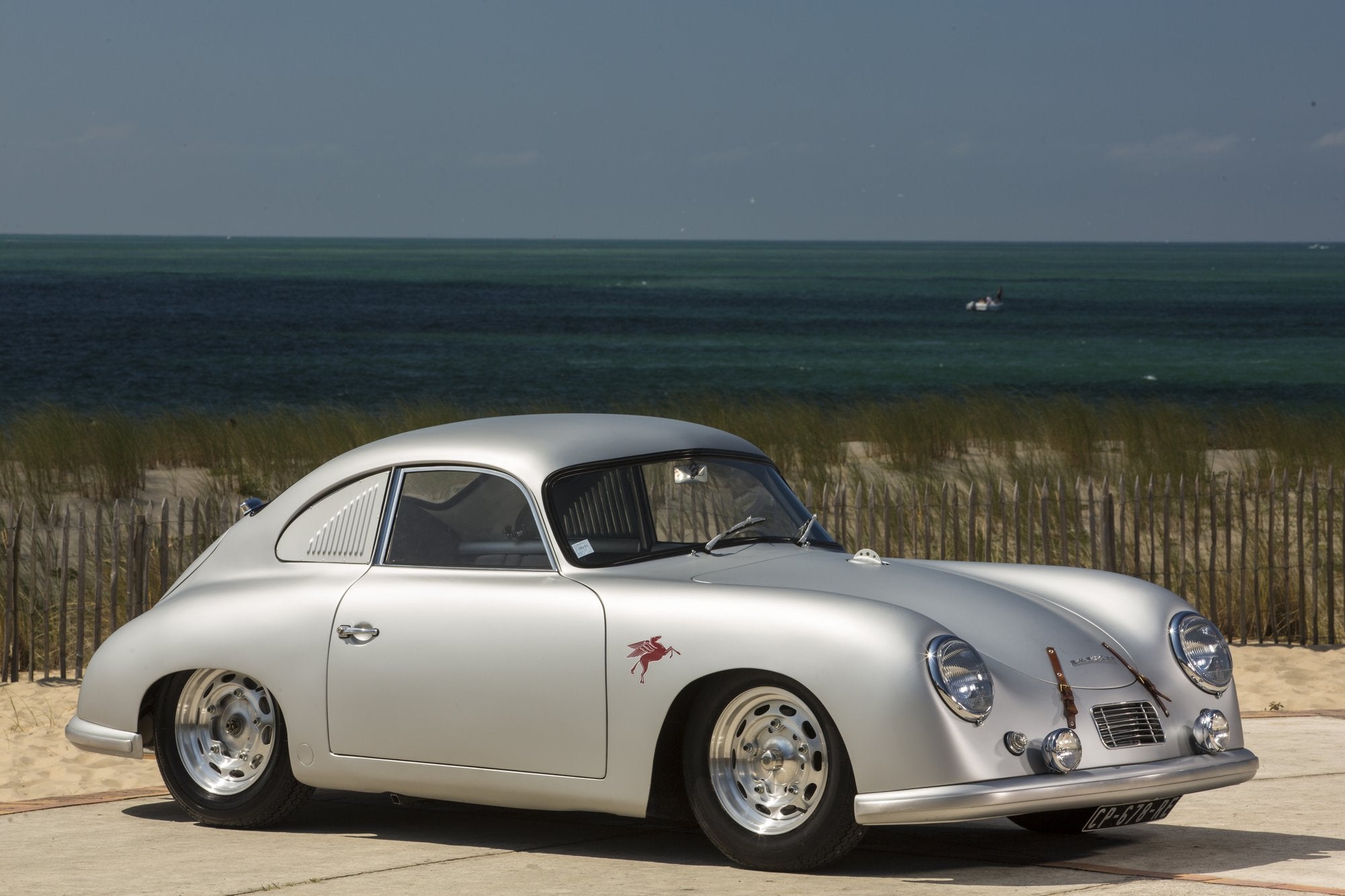 Voiture Porsche 356 Préa GT Coupé Gris Argent Ocean