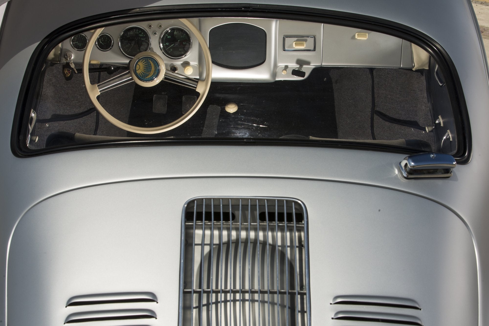 Voiture Porsche 356 Préa GT Coupé Gris Argent Ocean