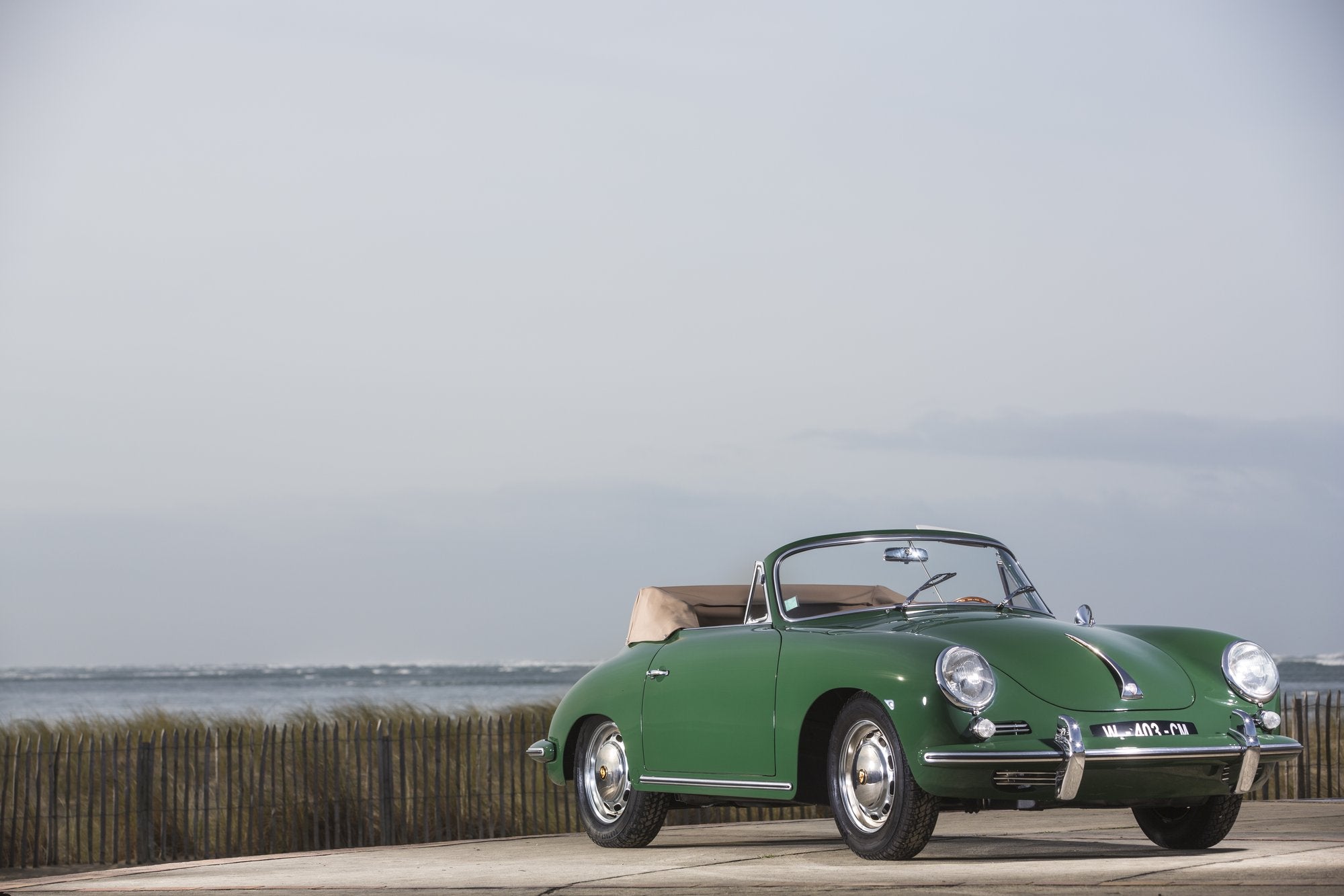 Voiture Porsche 356 C Cab Irish Green