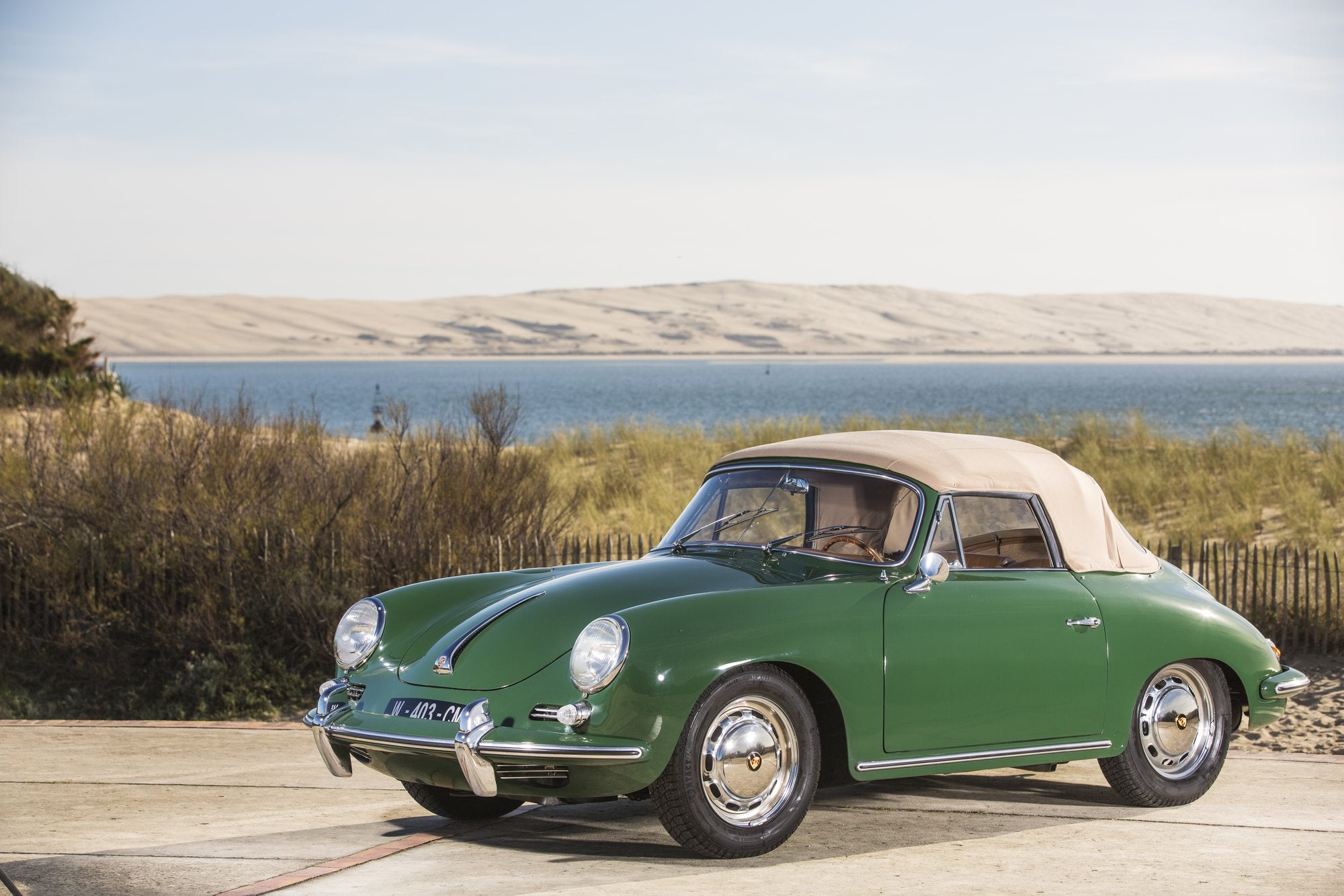 Voiture Porsche 356 C Cab Irish Green