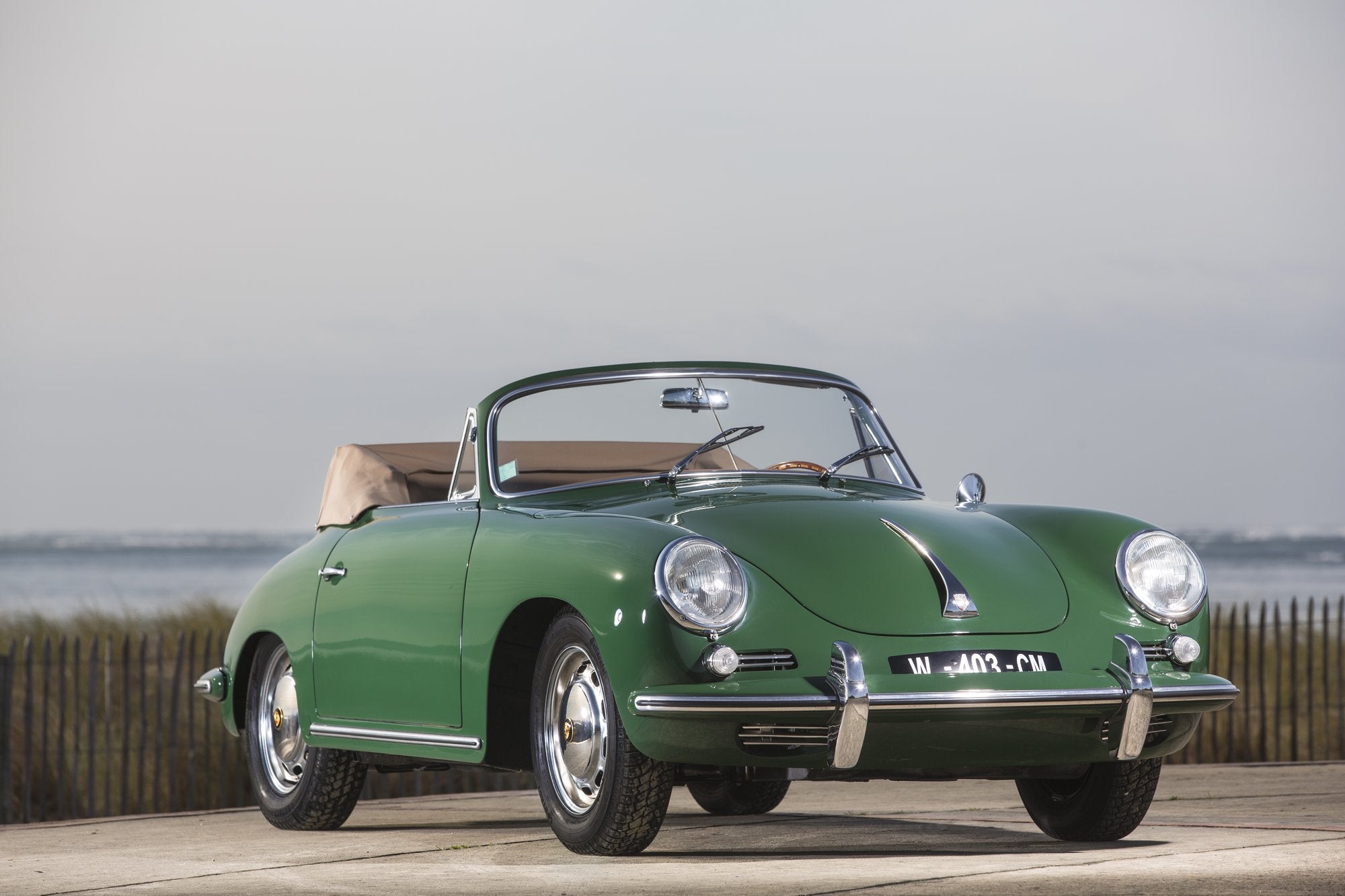 Voiture Porsche 356 C Cab Irish Green