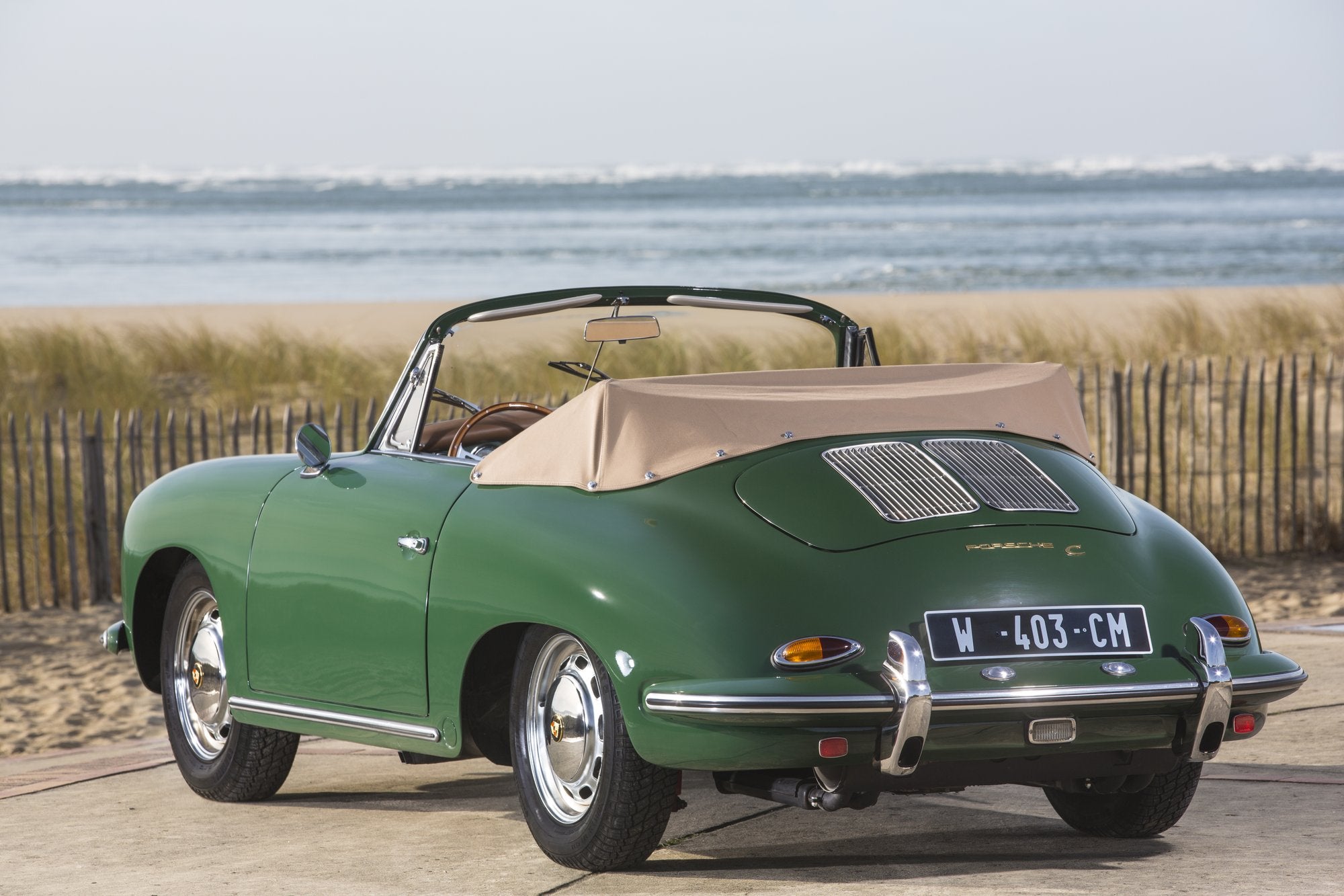 Voiture Porsche 356 C Cab Irish Green