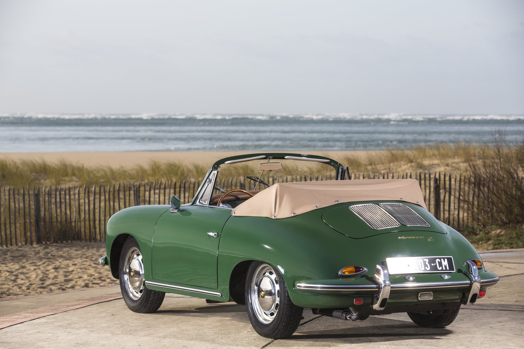 Voiture Porsche 356 C Cab Irish Green