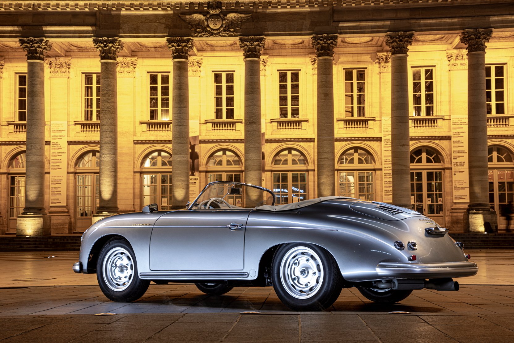 Voiture Porsche 356 Speedster GT Grigio Ferro Bordeaux