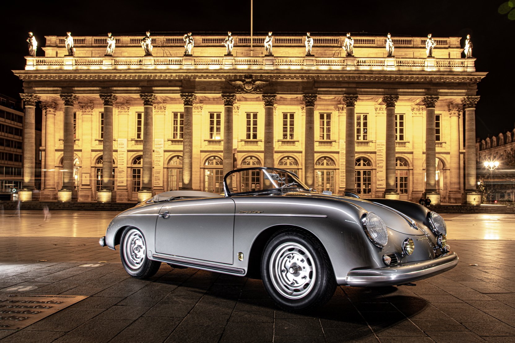 Voiture Porsche 356 Speedster GT Grigio Ferro Bordeaux