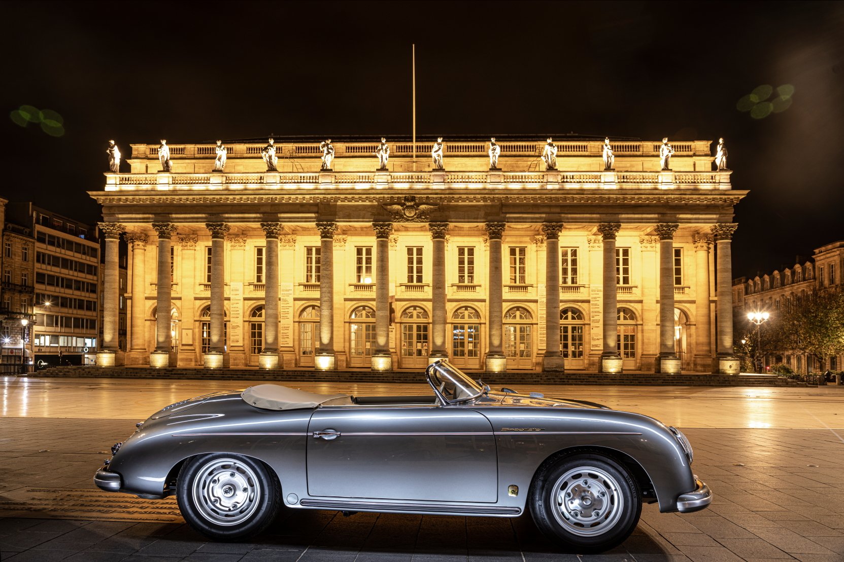 Voiture Porsche 356 Speedster GT Grigio Ferro Bordeaux