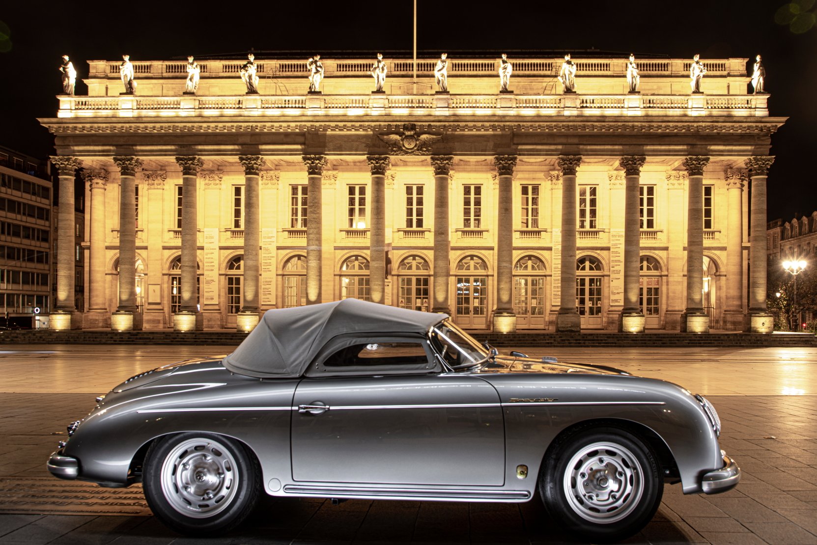 Voiture Porsche 356 Speedster GT Grigio Ferro Bordeaux