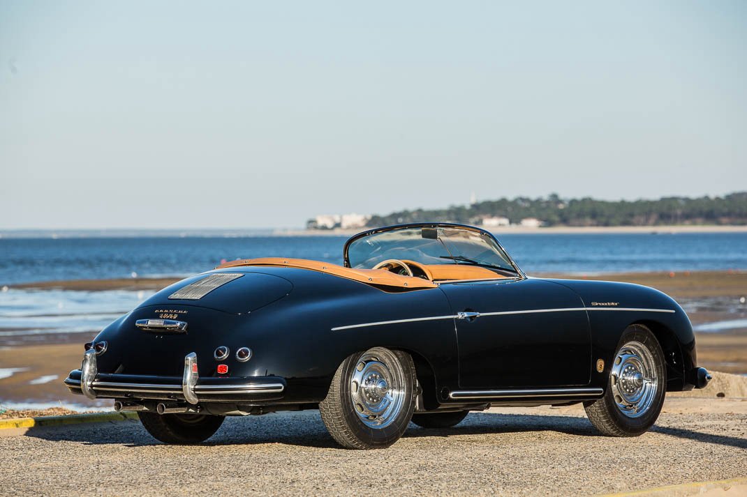 Voiture Porsche 356 At2 Speedster GT Noir Cuir Tabac