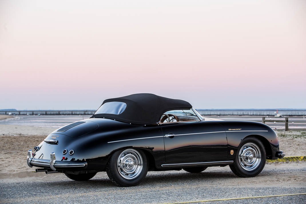 Voiture Porsche 356 At2 Speedster GT Noir Cuir Tabac