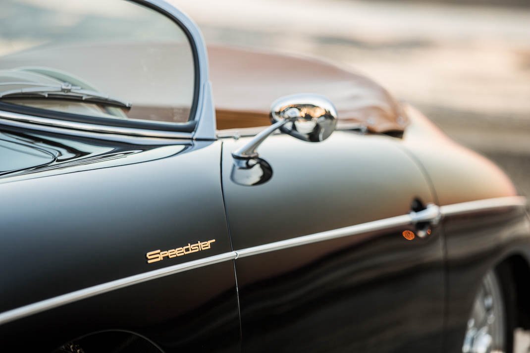 Voiture Porsche 356 At2 Speedster GT Noir Cuir Tabac