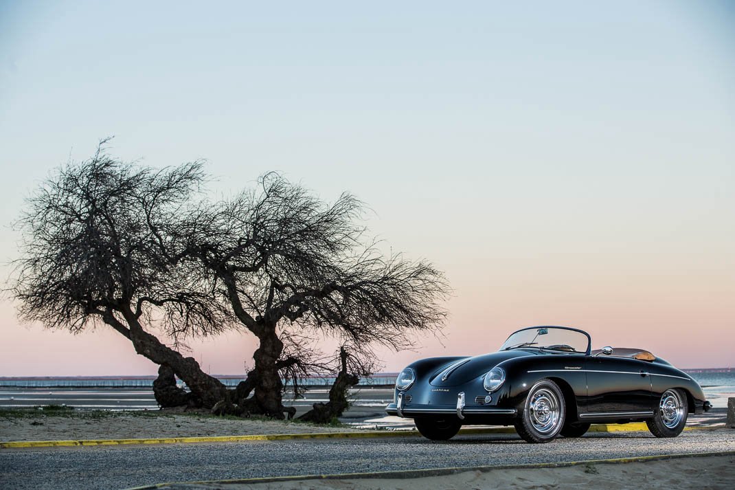 Voiture Porsche 356 At2 Speedster GT Noir Cuir Tabac