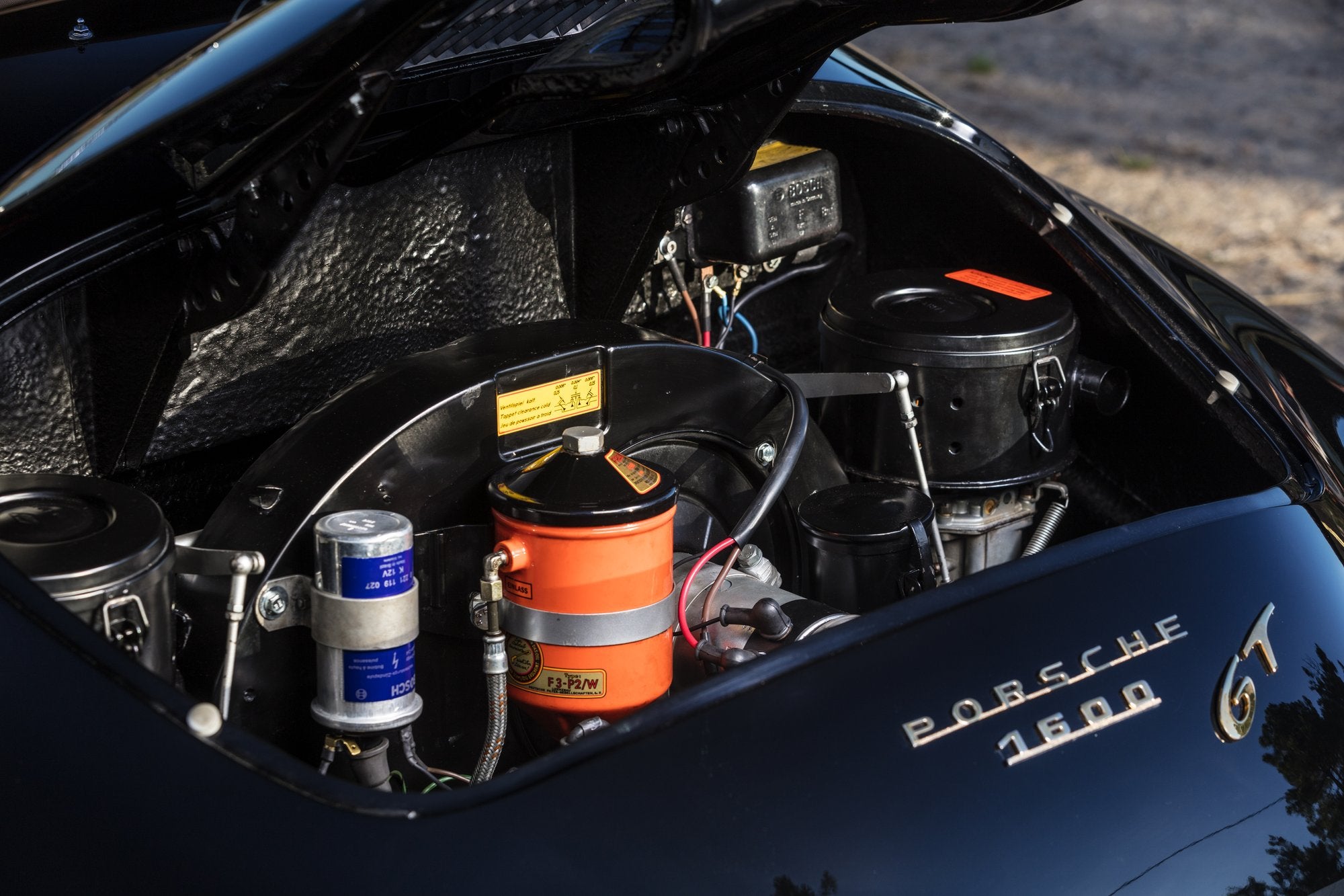 Voiture Porsche 356 Speedster Noir Cuir Clair 2