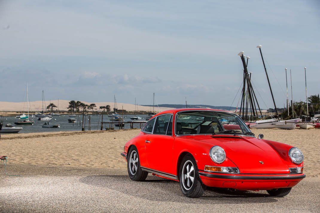 Voiture Porsche 911 2.2 S Cuir Noir Tangerine - Rouge