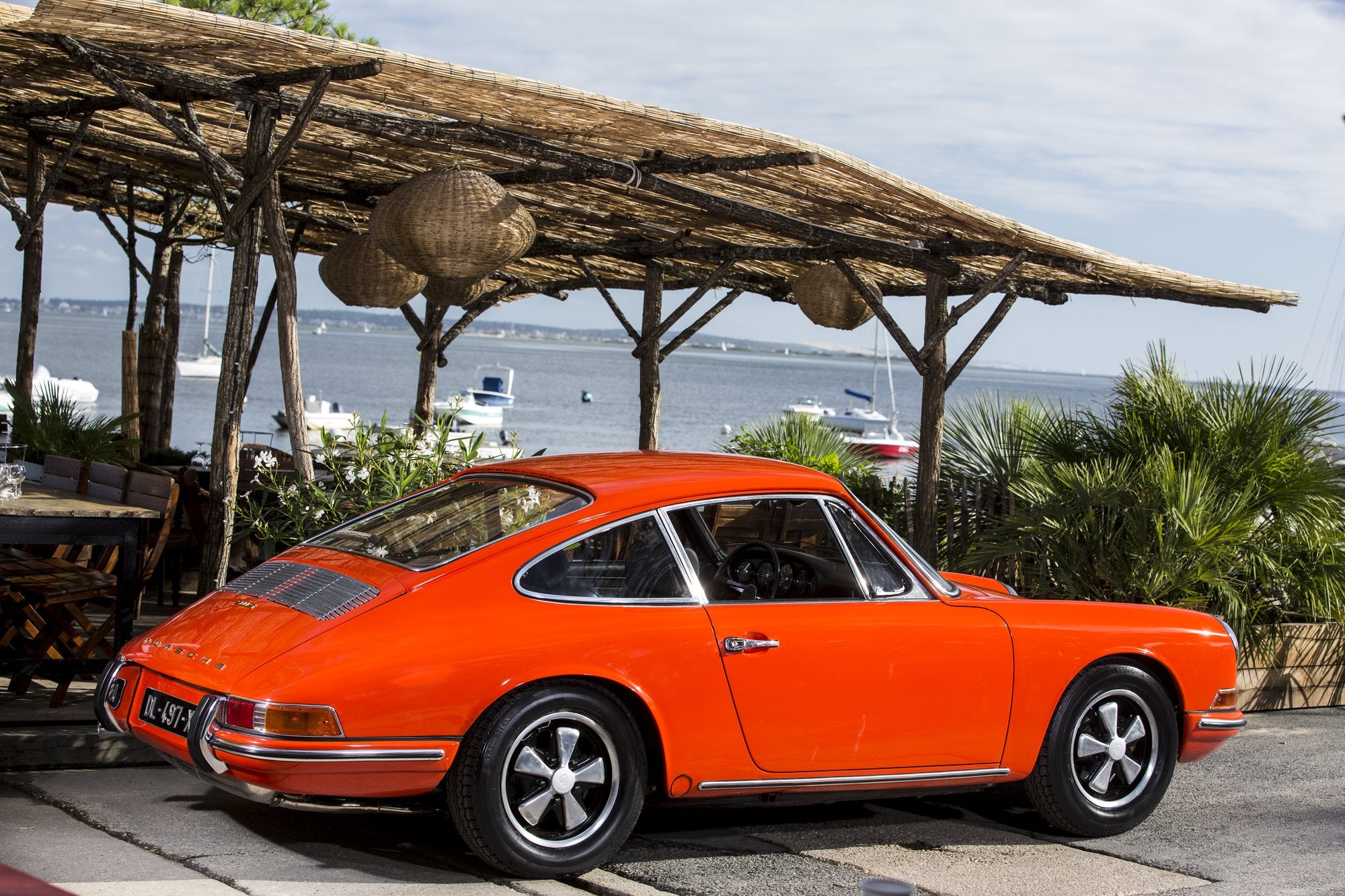 Voiture Porsche 911 2.0L S Coupé 67 Tangerine - Intérieur Noir Cabane Edouard