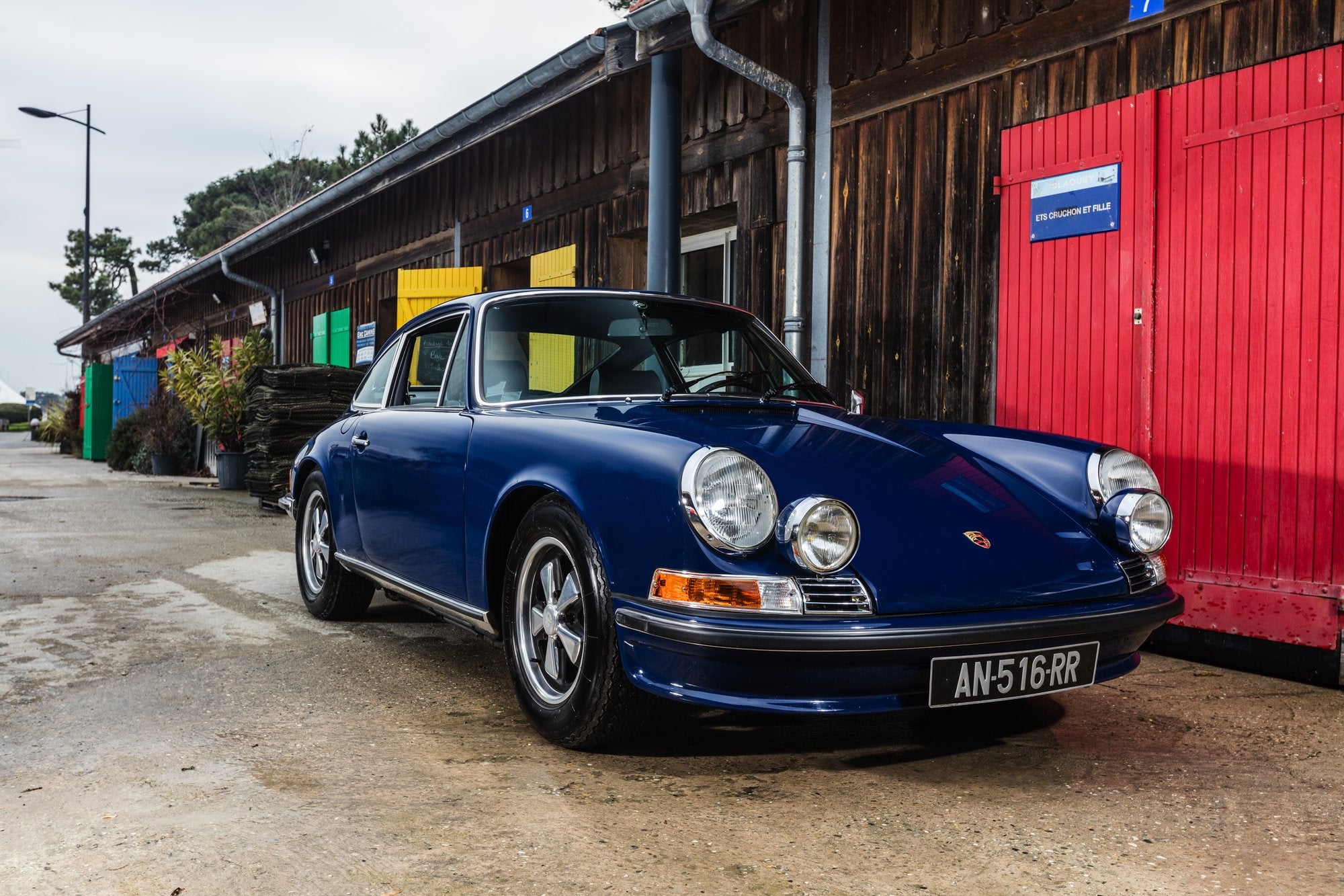 Voiture Porsche 911 2.4S Bleu Pepita