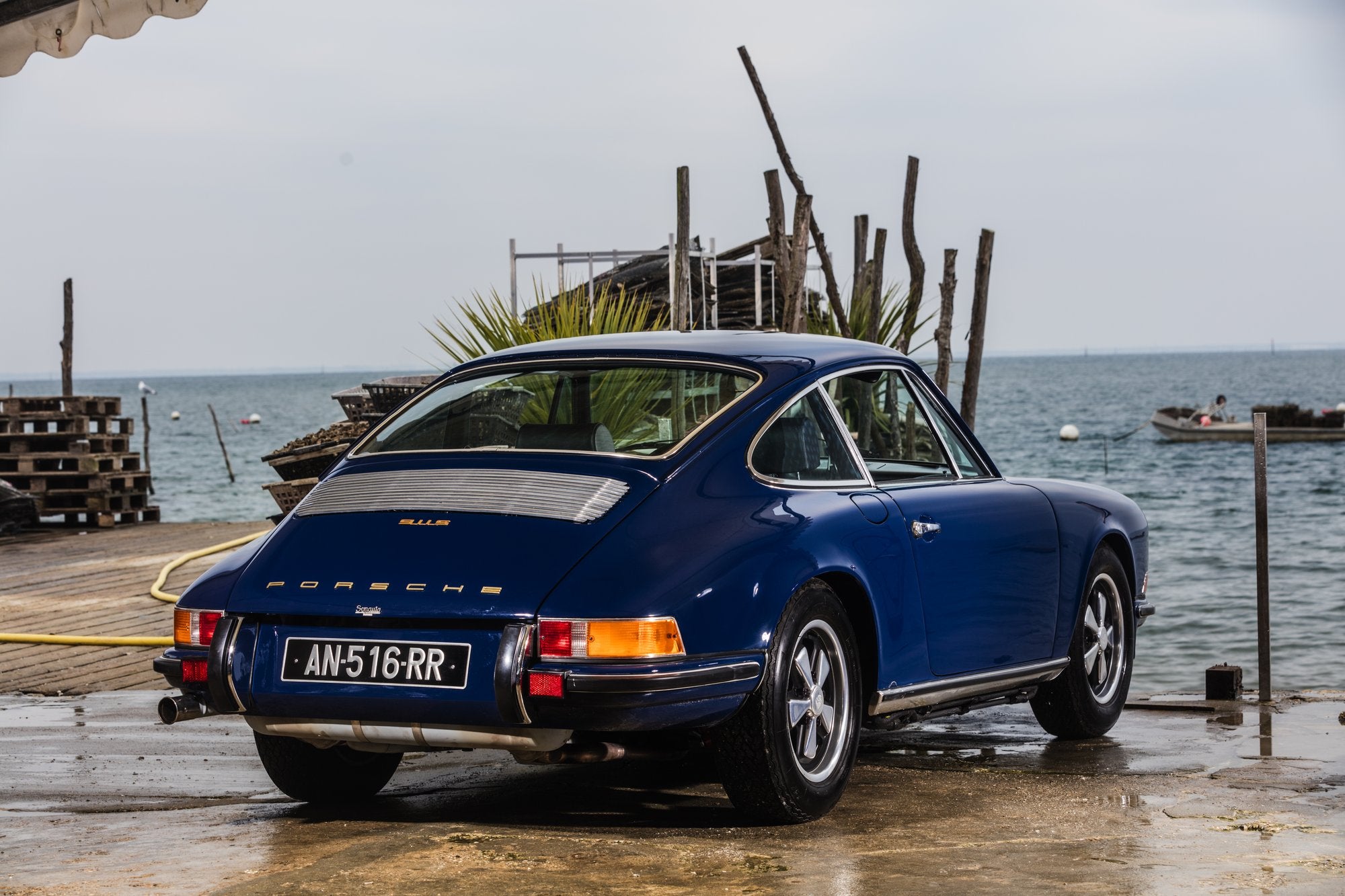 Voiture Porsche 911 2.4S Bleu Pepita
