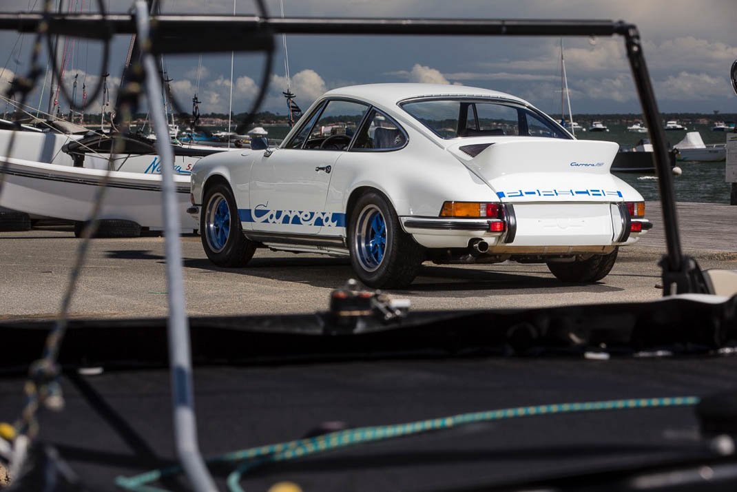 Voiture Porsche 911 2.7L RS Touring Blanc Bleu