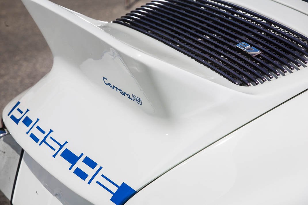 Voiture Porsche 911 2.7L RS Touring Blanc Bleu