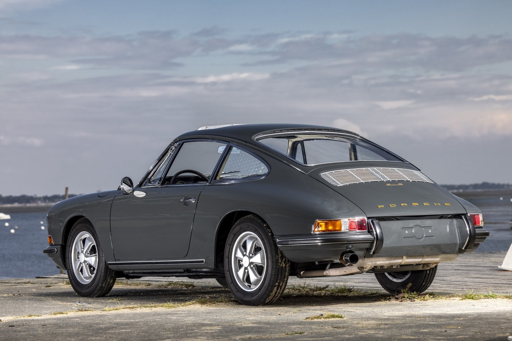 Voiture Porsche 911 2.0 S Slate Grey Cuir Rouge Toit Ouvrant