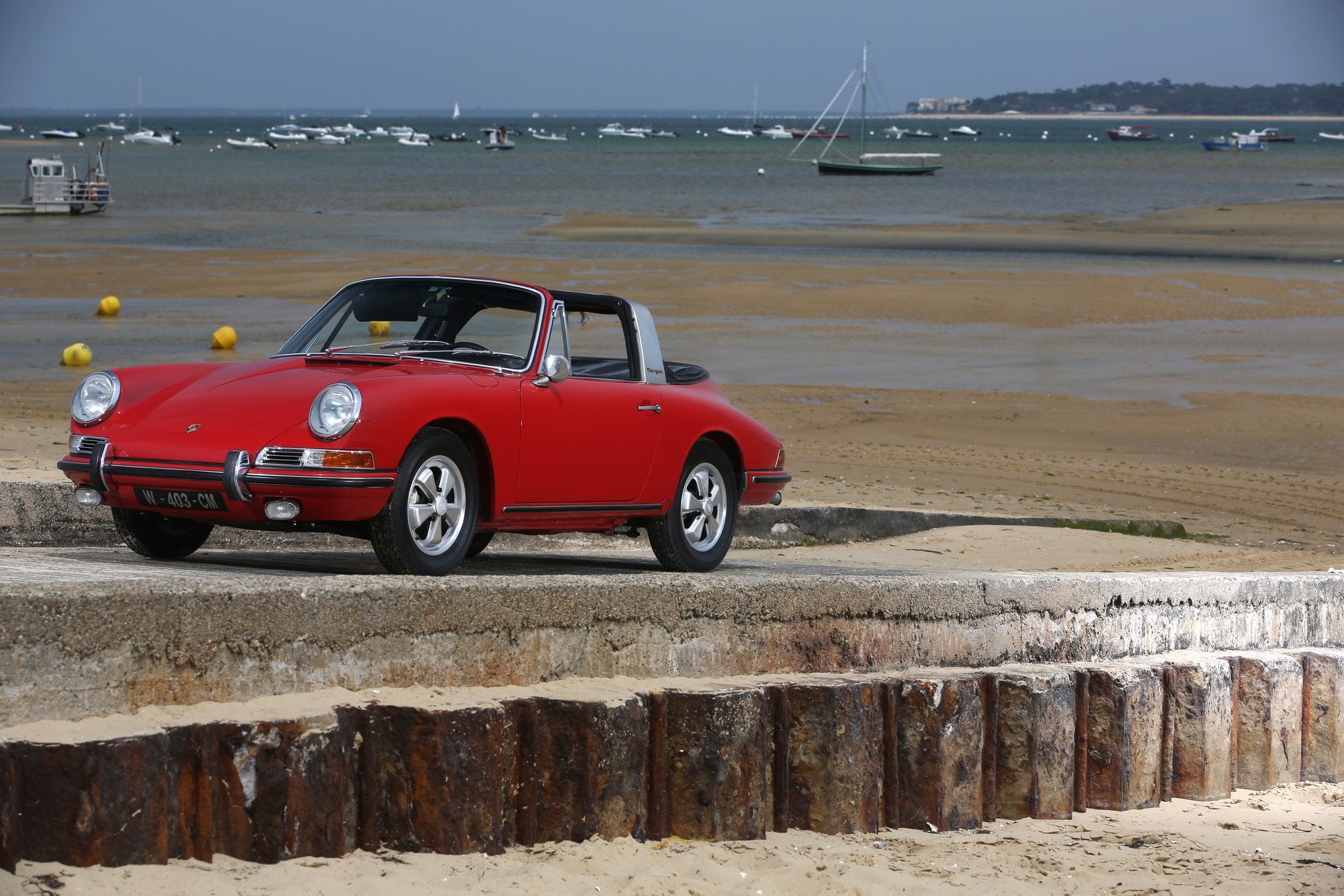 Voiture Porsche 911 S Rouge Targa Soft Window 1966