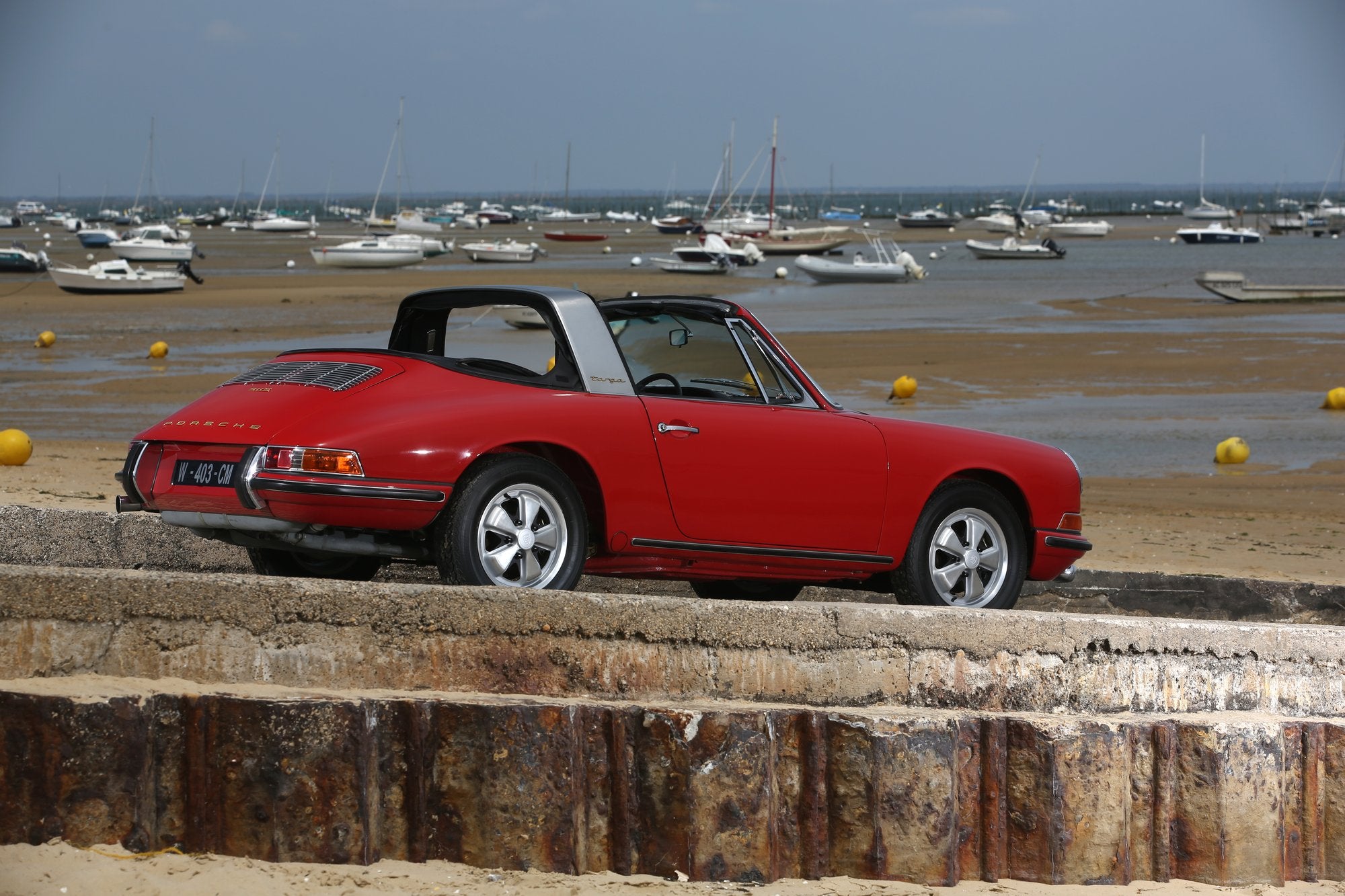 Voiture Porsche 911 S Rouge Targa Soft Window 1966