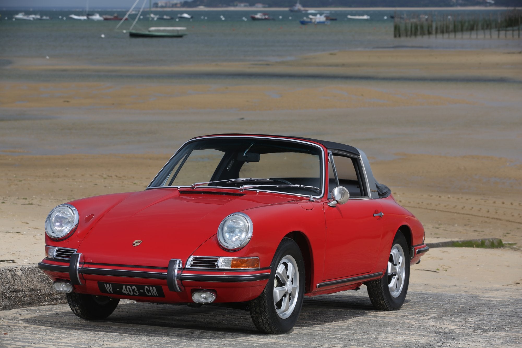 Voiture Porsche 911 S Rouge Targa Soft Window 1966