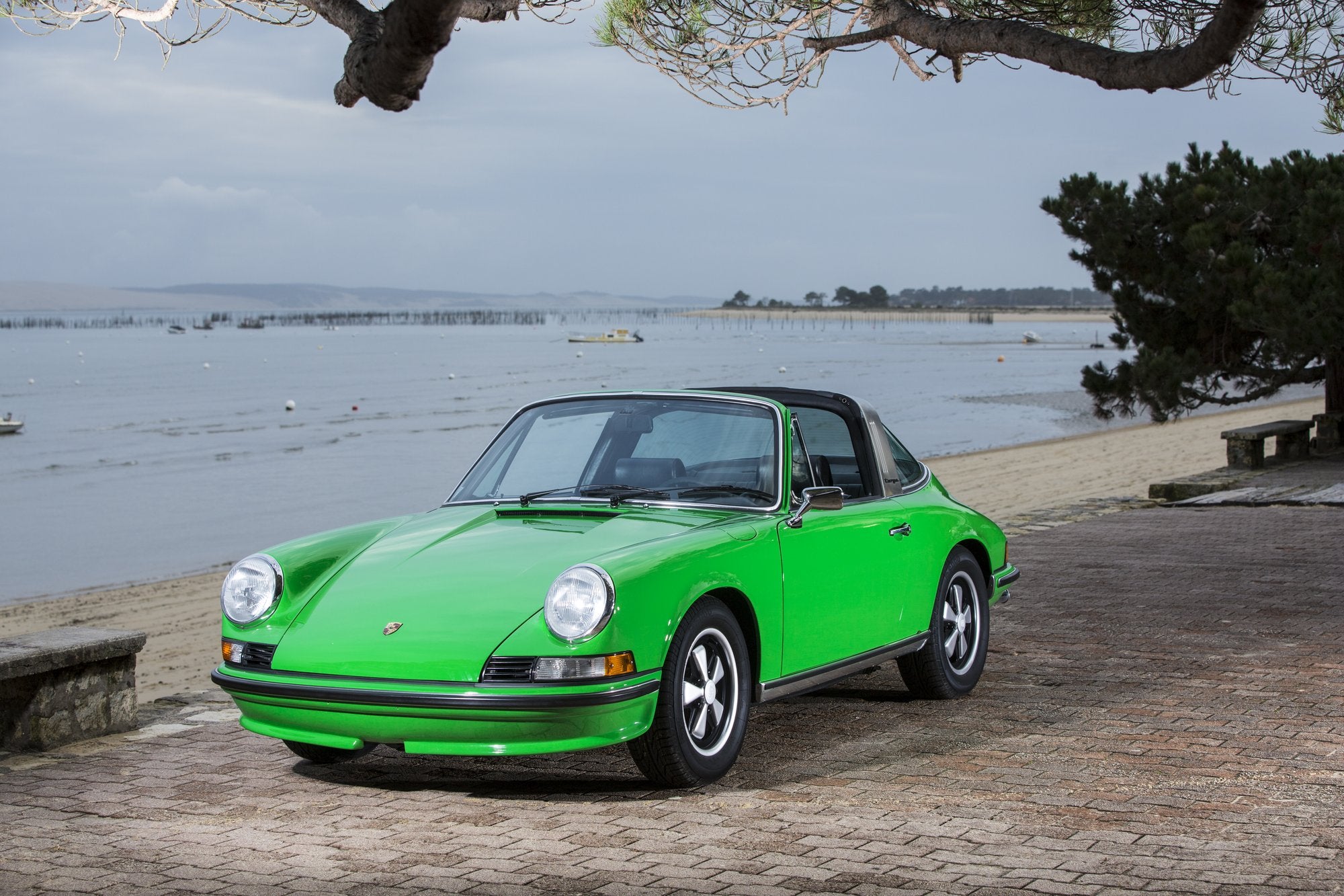 Voiture Porsche 911 2.4L S Verte 1973