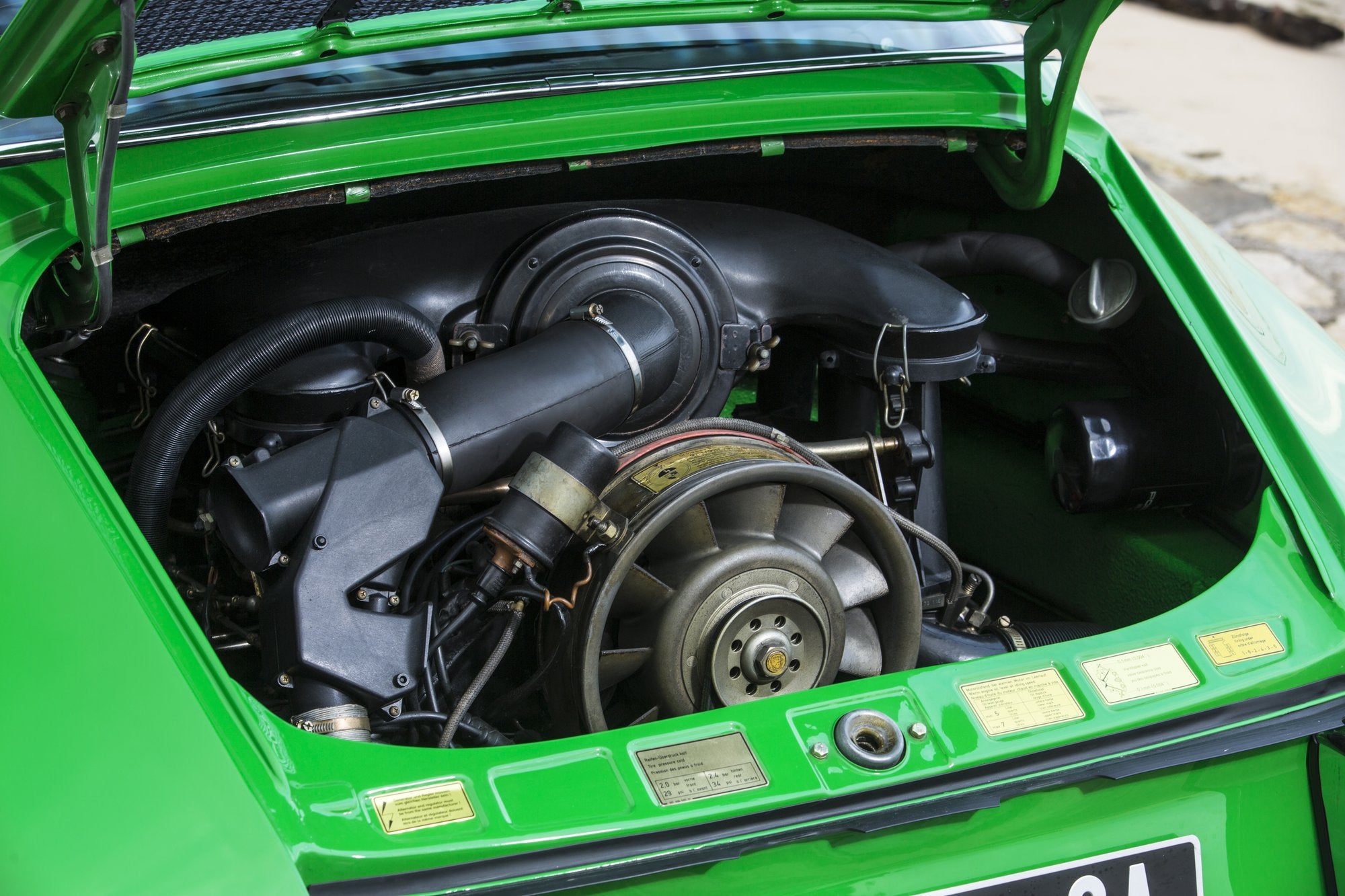 Voiture Porsche 911 2.4L S Verte 1973