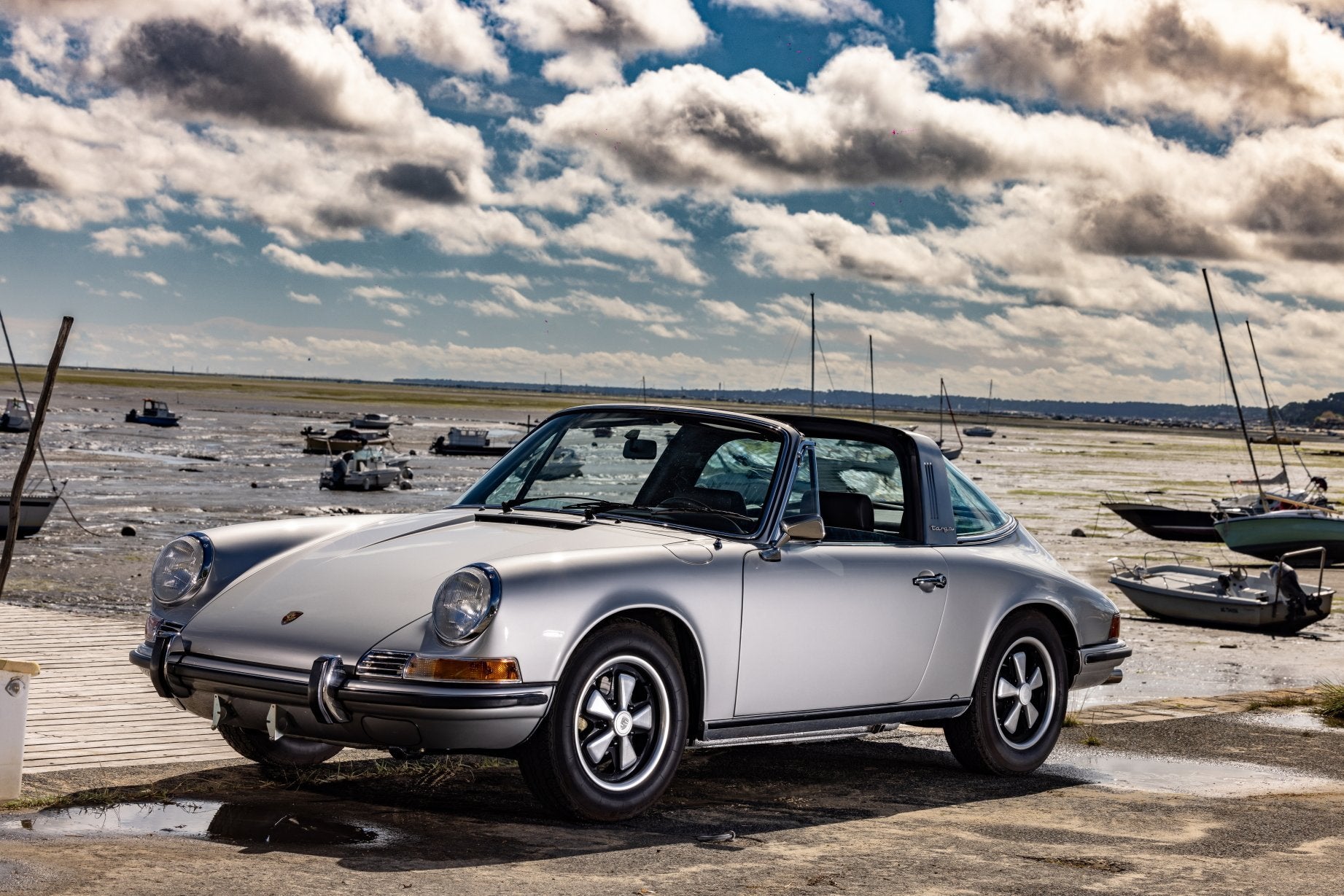 Voiture Porsche 911 2.4 T Targa Grise Argent