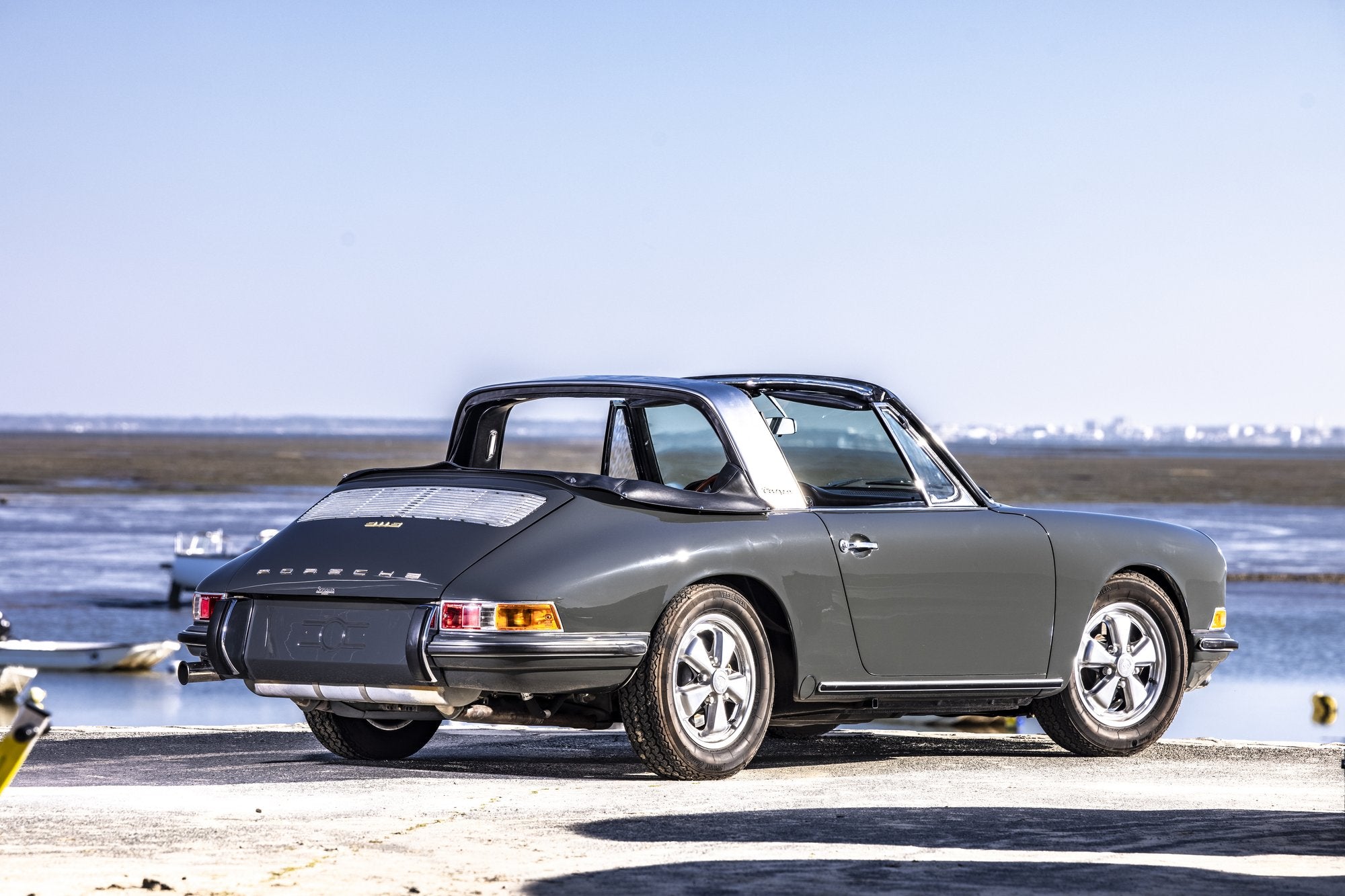 Voiture Porsche 911 Targa Slate Grey Soft Window Cuir Noir